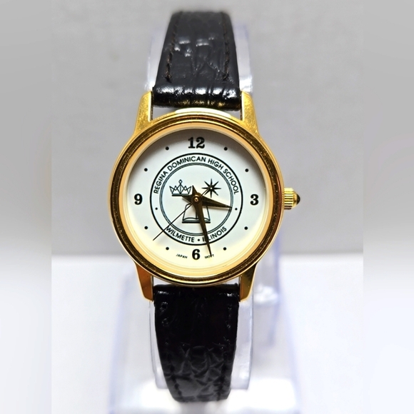 Regina Dominican High School Gold Tone Watch Image Watches New Battery - Picture 1 of 11